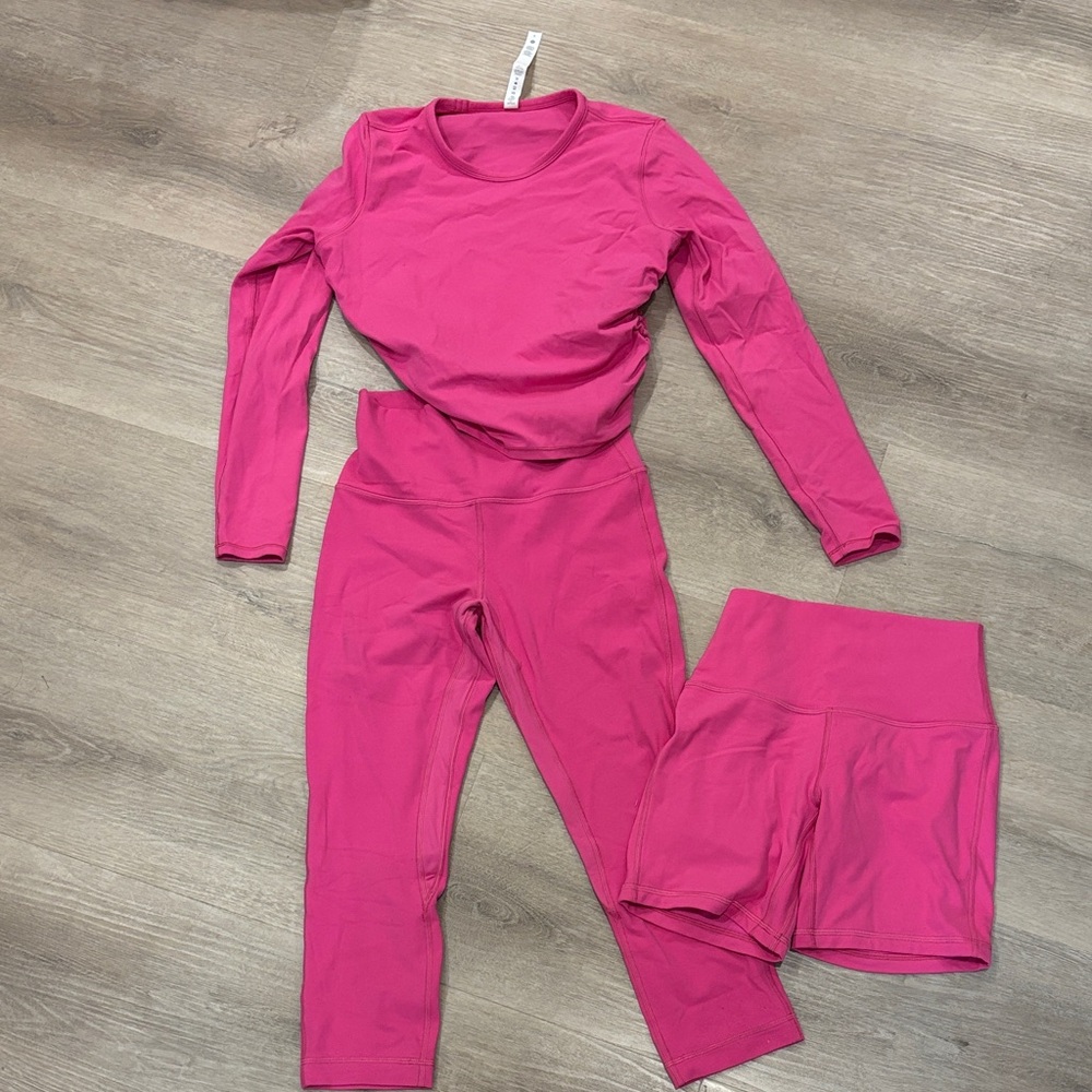 Lululemon Pink Activewear Set